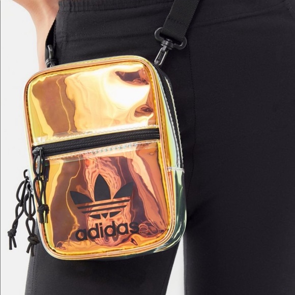 adidas originals iridescent belt bag